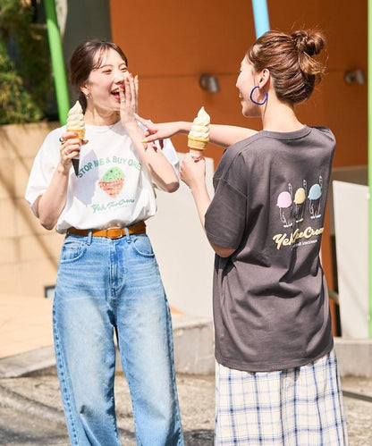 YEH冰淇淋前標半袖T恤