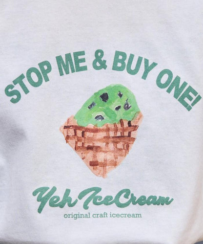 YEH冰淇淋前標半袖T恤