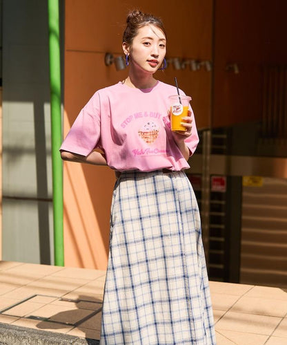 YEH冰淇淋前標半袖T恤