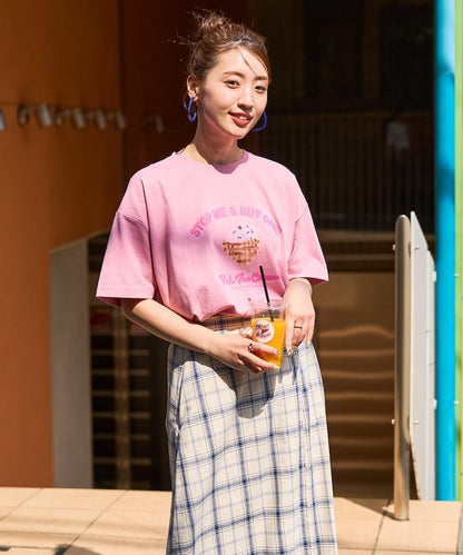 YEH冰淇淋前標半袖T恤