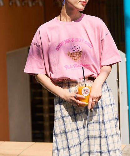 YEH冰淇淋前標半袖T恤