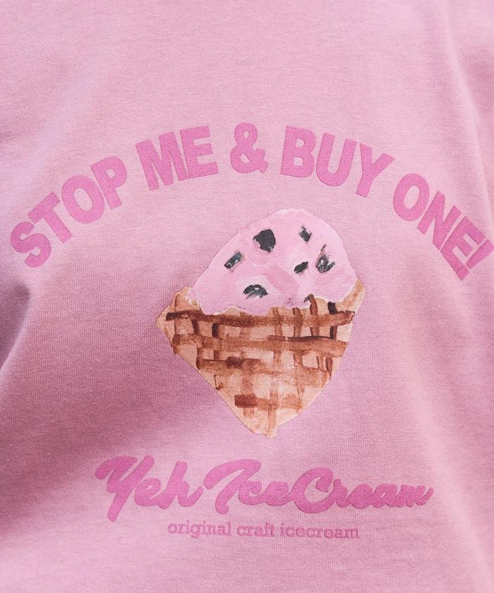 YEH冰淇淋前標半袖T恤