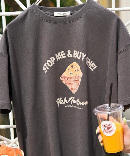 YEH冰淇淋前標半袖T恤