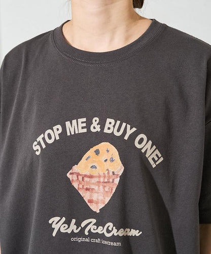 YEH冰淇淋前標半袖T恤