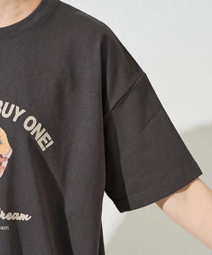 YEH冰淇淋前標半袖T恤