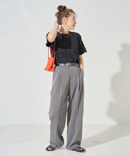 剪裁蓬鬆泡泡蜜瓜設計T恤