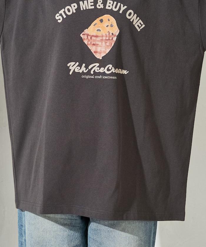 YEH冰淇淋前標半袖T恤