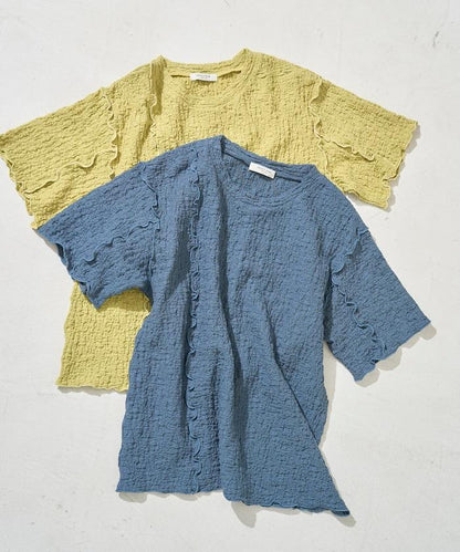 剪裁蓬鬆泡泡蜜瓜設計T恤