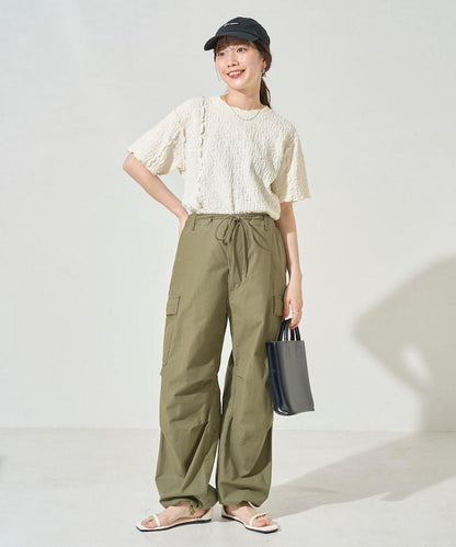 剪裁蓬鬆泡泡蜜瓜設計T恤