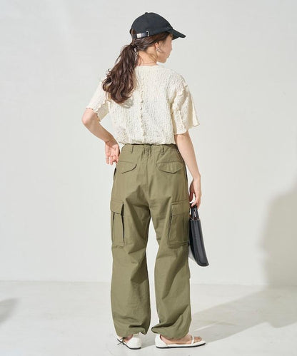 剪裁蓬鬆泡泡蜜瓜設計T恤