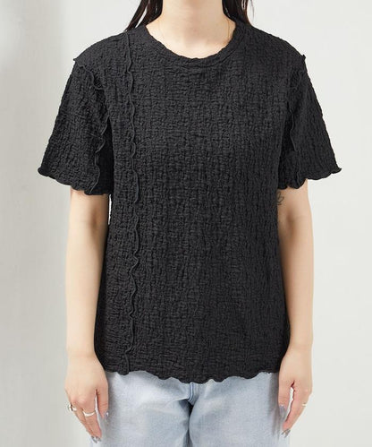 剪裁蓬鬆泡泡蜜瓜設計T恤