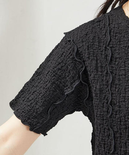 剪裁蓬鬆泡泡蜜瓜設計T恤