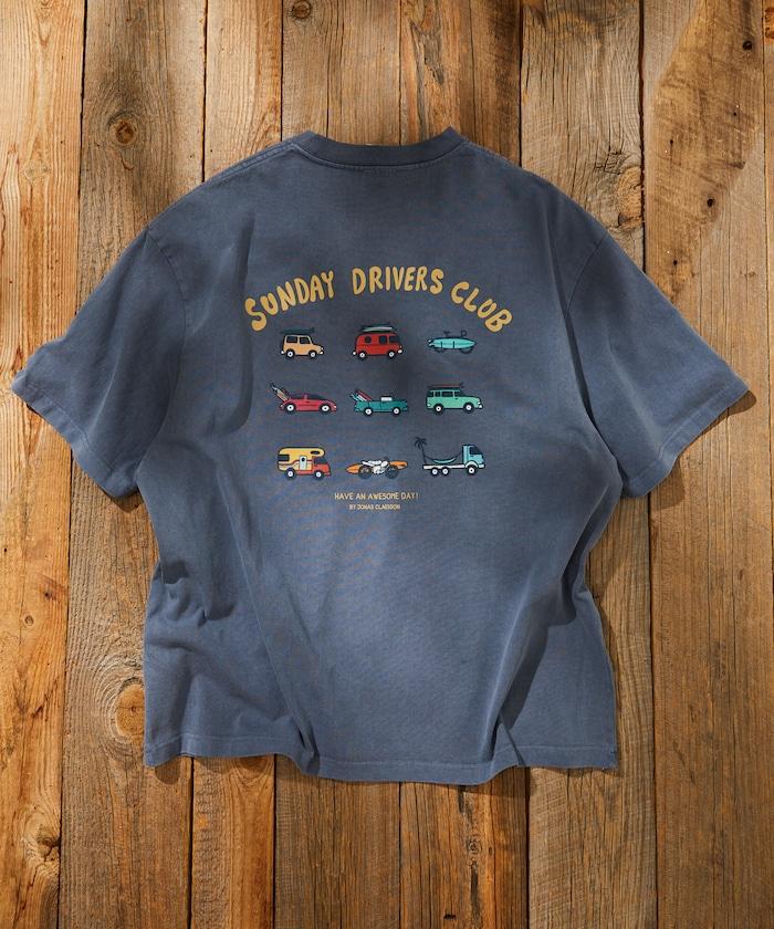 反面內側週日司機俱樂部T恤