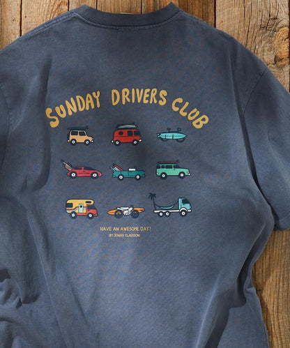 反面內側週日司機俱樂部T恤
