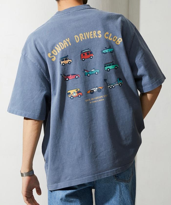 反面內側週日司機俱樂部T恤