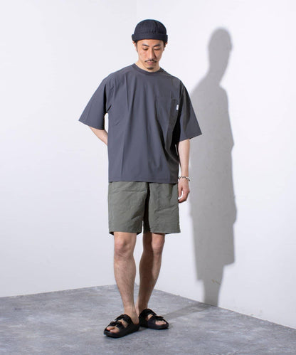 【GLOSTER】N/PU 接觸冷感 清涼超大T恤 口袋T
