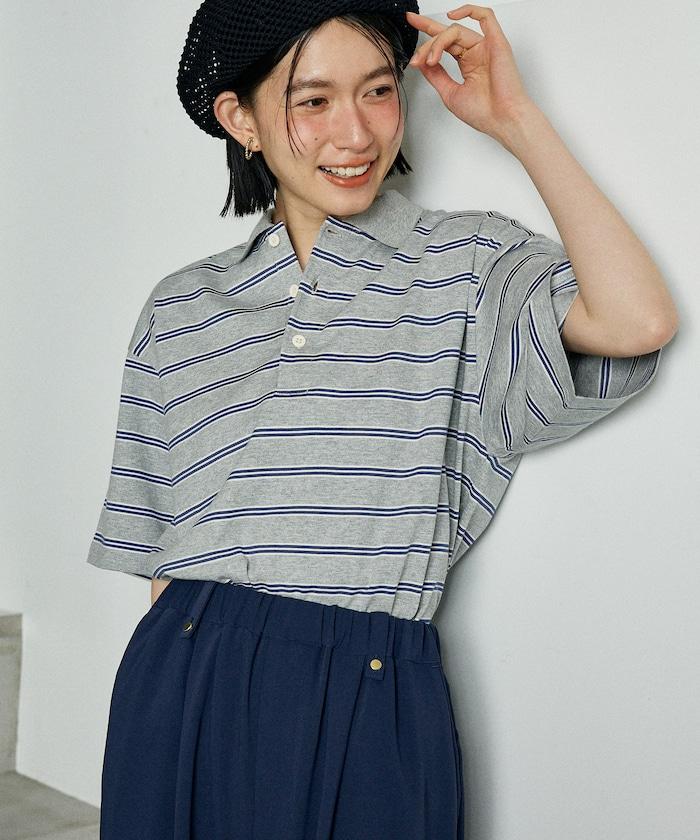 多色條紋Polo衫