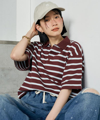 多色條紋Polo衫