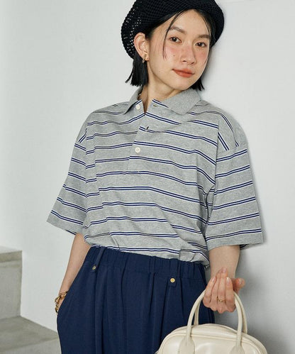 多色條紋Polo衫