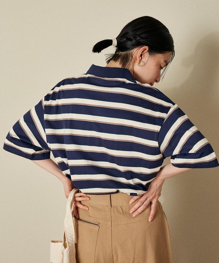 多色條紋Polo衫