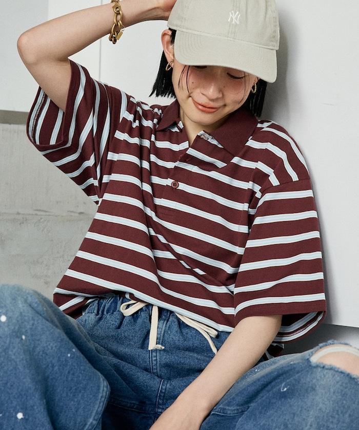 多色條紋Polo衫