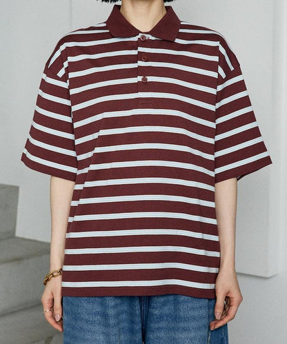 多色條紋Polo衫