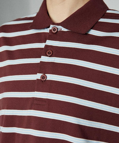 多色條紋Polo衫
