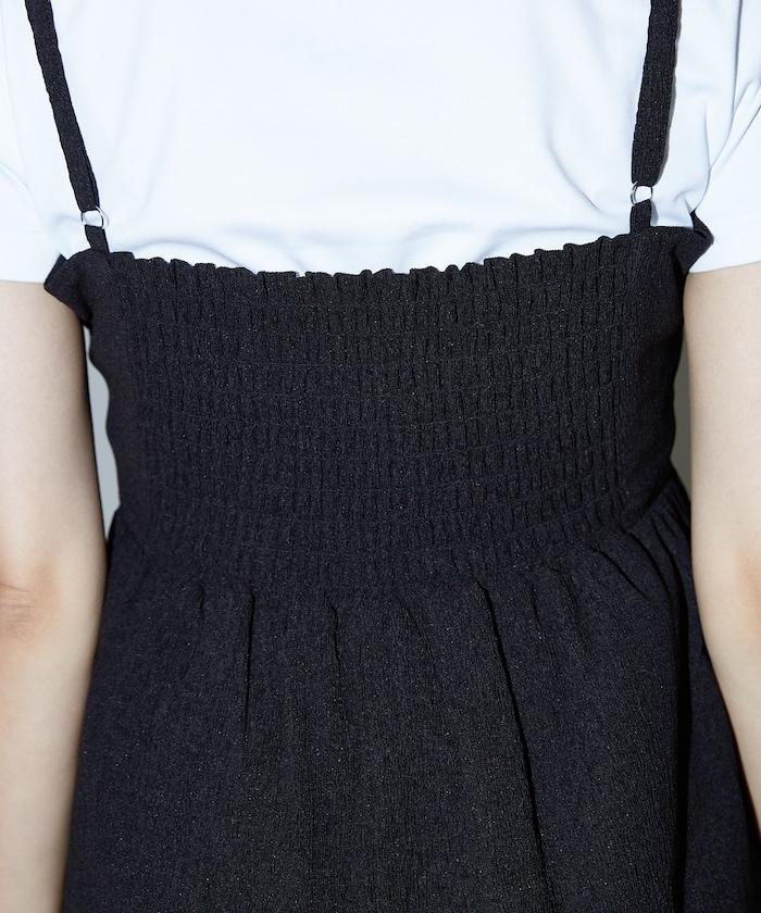 一點刺繡 柳葉 女士吊帶連衣裙 限定推出