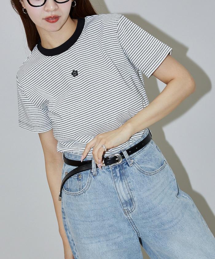 一點刺繡logo T恤