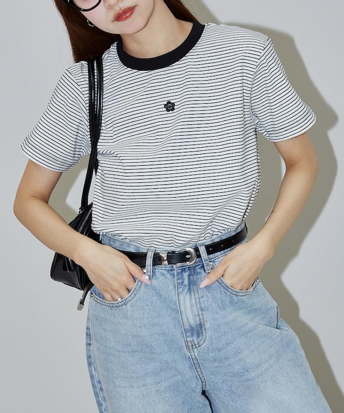 一點刺繡logo T恤