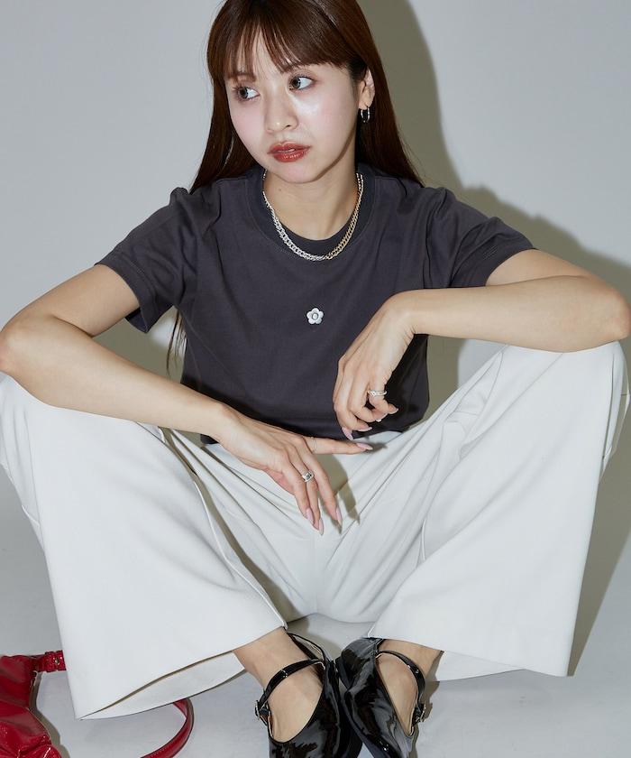 一點刺繡logo T恤