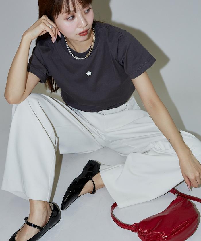 一點刺繡logo T恤