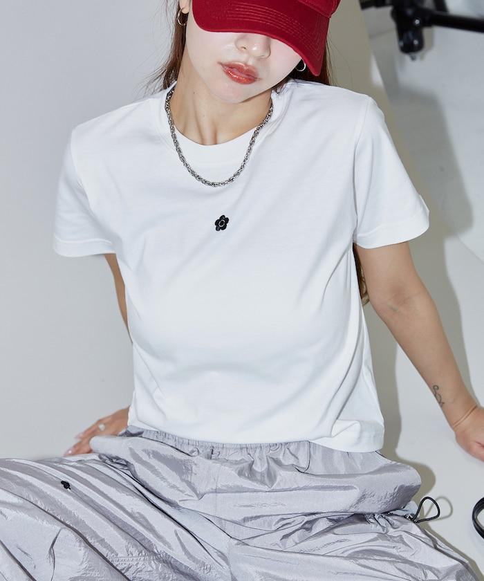 一點刺繡logo T恤