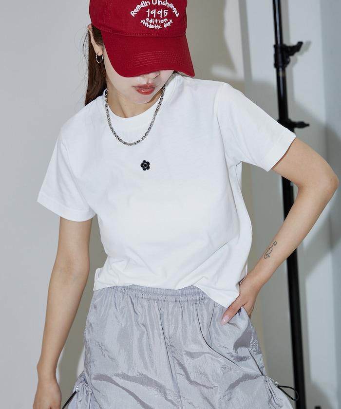 一點刺繡logo T恤