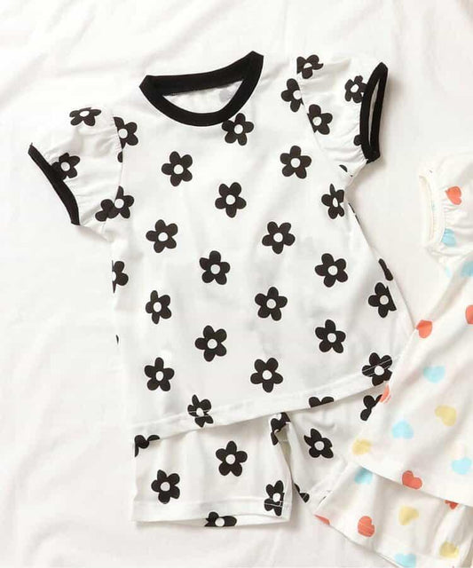 花紋·心形圖案睡衣 4分褲