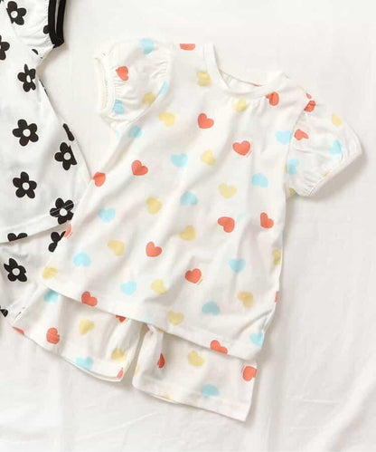 花紋·心形圖案睡衣 4分褲