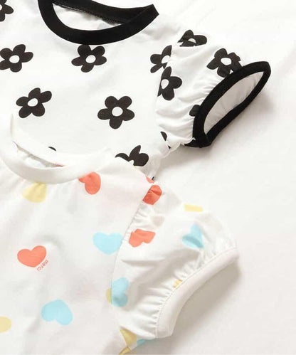 花紋·心形圖案睡衣 4分褲