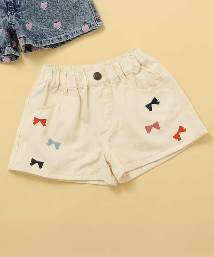 刺繡牛仔短褲