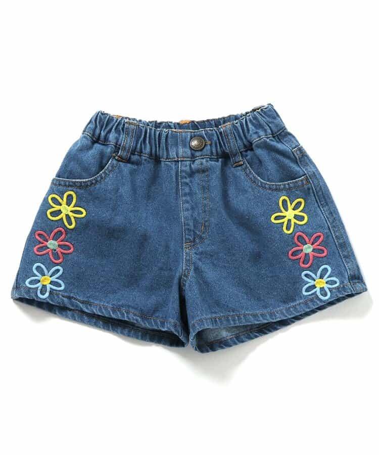 刺繡牛仔短褲