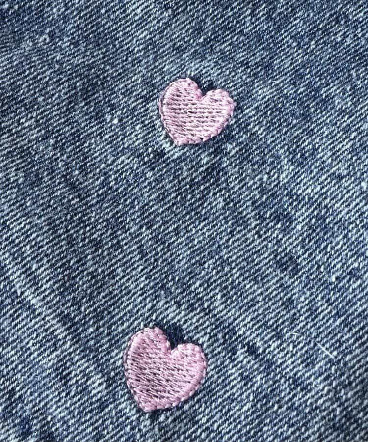 刺繡牛仔短褲