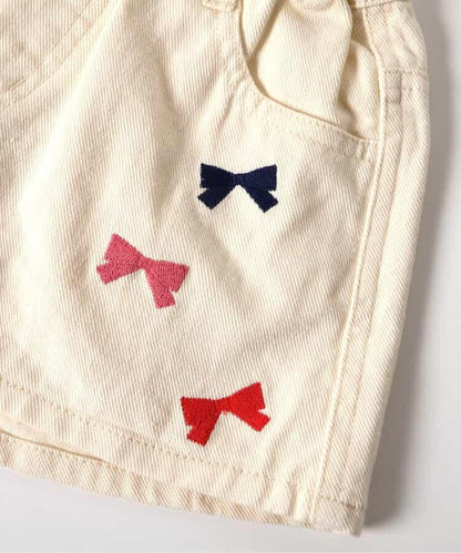刺繡牛仔短褲