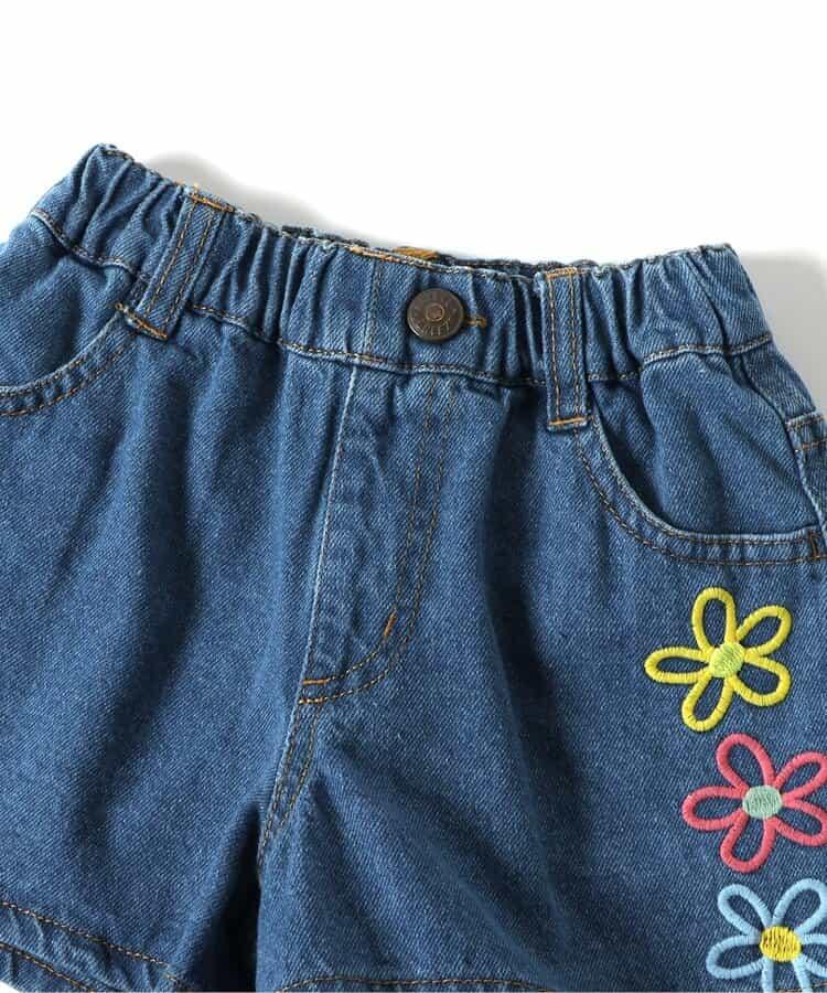 刺繡牛仔短褲