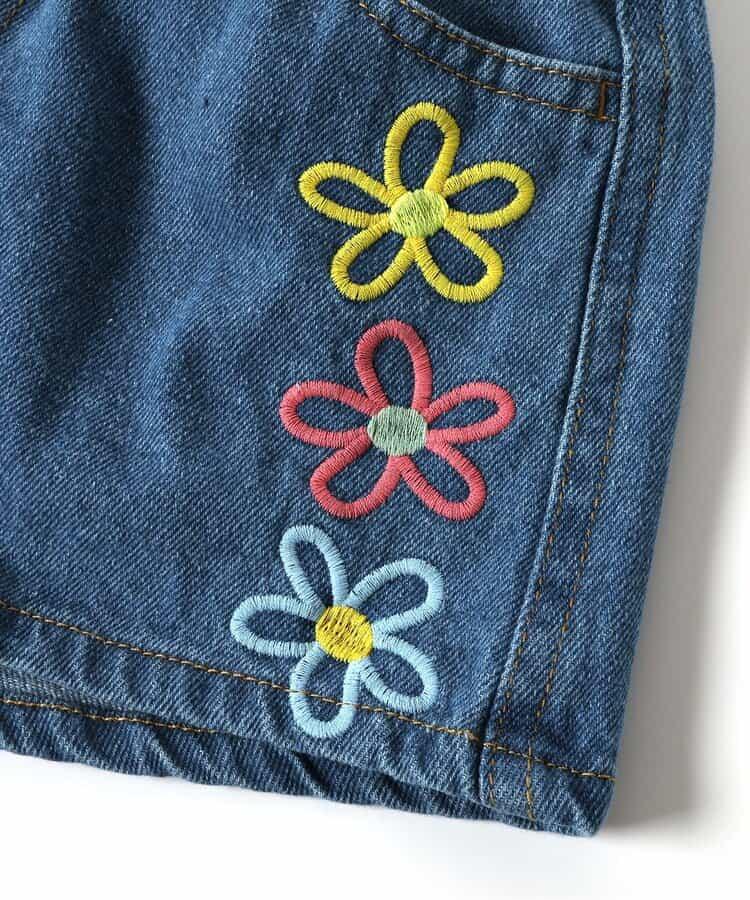 刺繡牛仔短褲