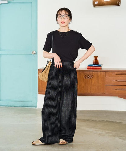 薄荷色親膚舒適圓領短袖T恤