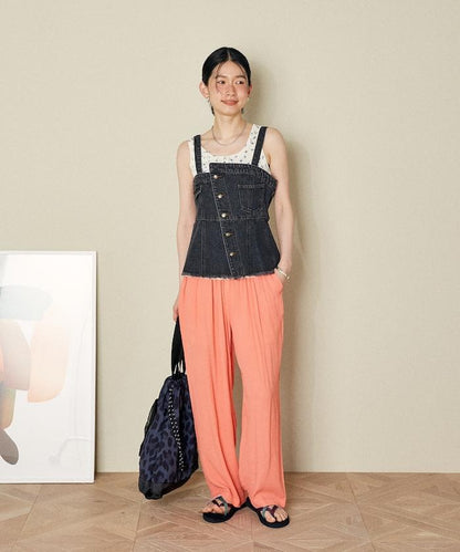 顏色喬策松紗褲/舒適褲