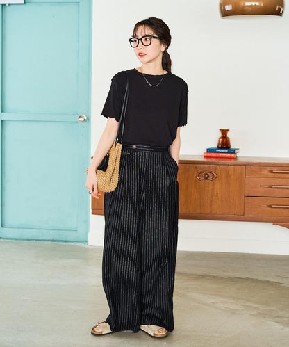 薄荷色親膚舒適圓領短袖T恤