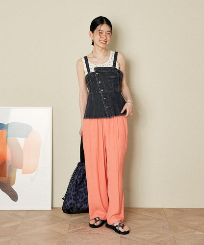 顏色喬策松紗褲/舒適褲