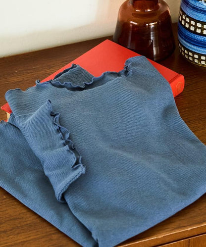 薄荷色親膚舒適圓領短袖T恤