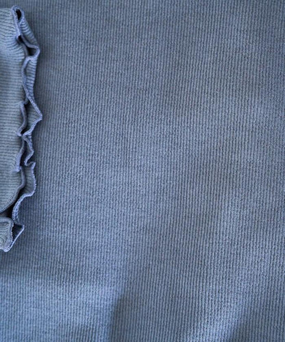 薄荷色親膚舒適圓領短袖T恤