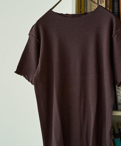 薄荷色親膚舒適圓領短袖T恤